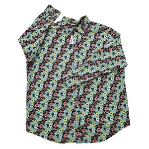 Cremieux Premium Denim 2XB Floral Stretch‎ Button Up Shirt Big